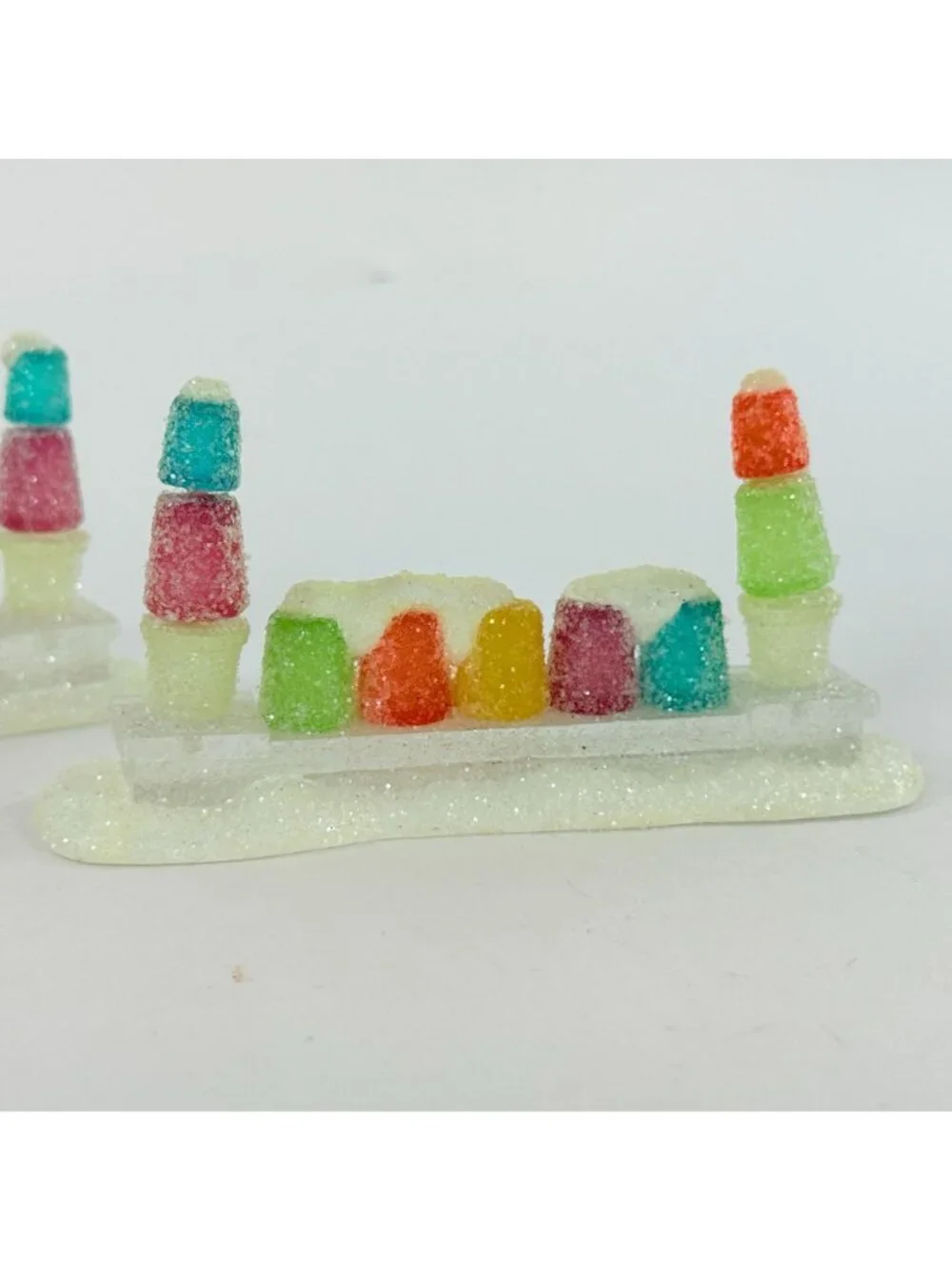 Vintage 2004 Dept 56 North Pole Gumdrop Topiaries 53195 in Box